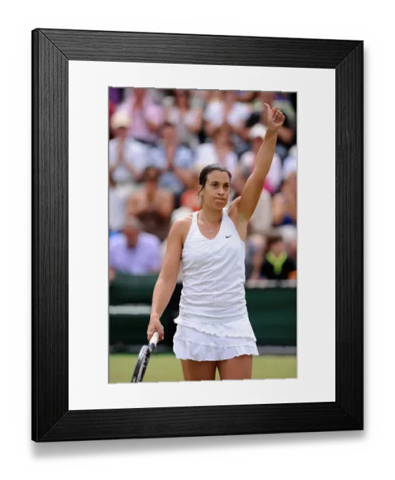 Framed Print : Marion Bartoli Celebrates Win Framed Print : Marion Bartoli Celebrates Win