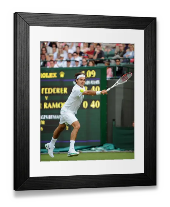Framed Print : Roger Federer