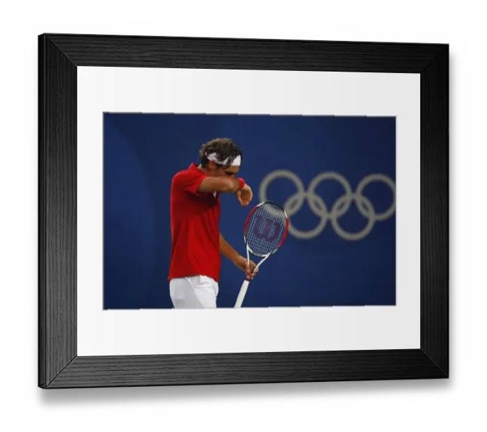 Framed Print : Roger Federer