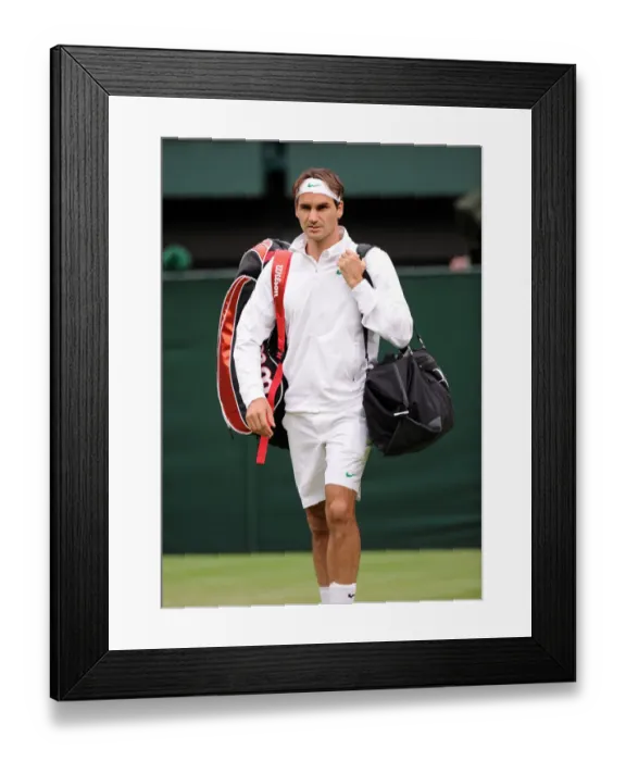 Framed Print : Roger Federer