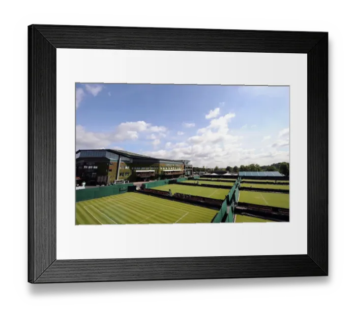 Framed Print : Centre Court & Outside Courts Framed Print : Centre Court & Outside Courts