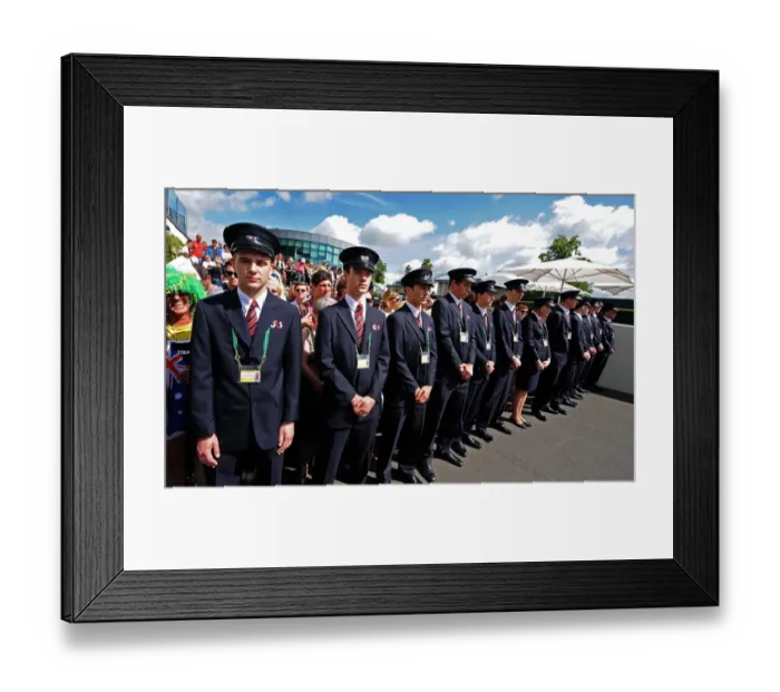 Framed Print : Wimbledon Security Hold Back The Crowd Framed Print : Wimbledon Security Hold Back The Crowd