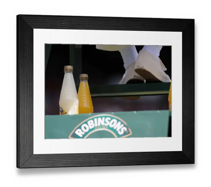 Framed Print : Robinsons Drinks & Umpires Polo Shoes Framed Print : Robinsons Drinks & Umpires Polo Shoes