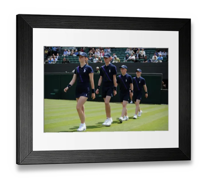 Framed Print : Ball Boys & Girls Take To Court Framed Print : Ball Boys & Girls Take To Court