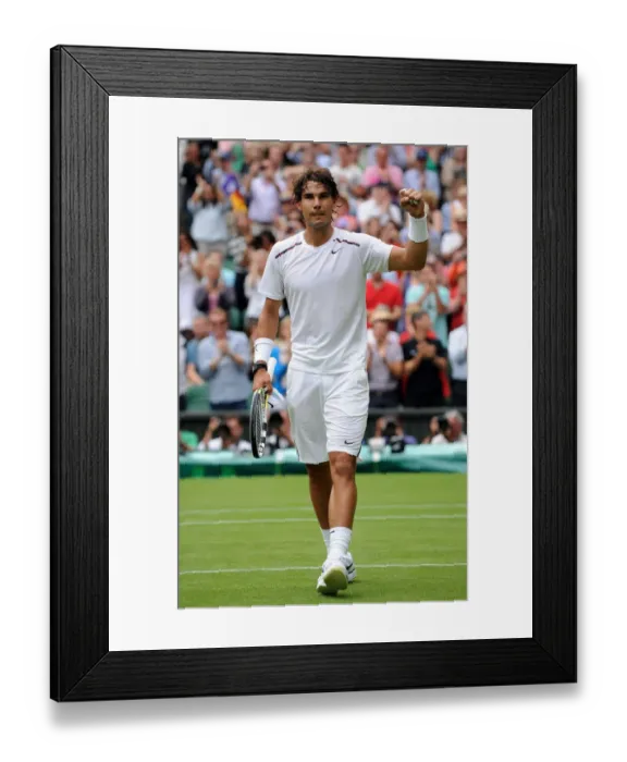 Framed Print : Rafael Nadal Celebrates Win