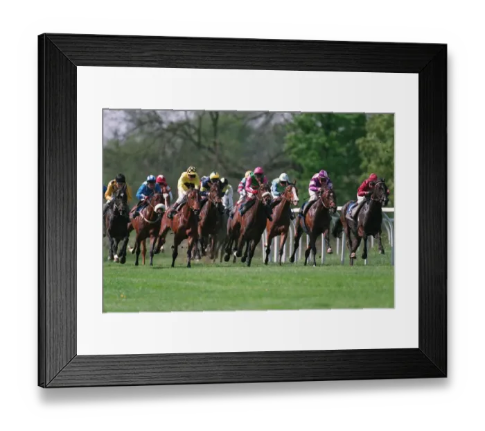 Framed Print : Racing At Warwick Framed Print : Racing At Warwick
