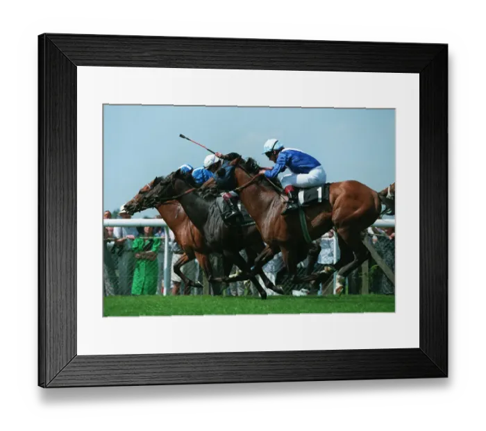 Framed Print : Muhtarram (Willie Carson) Rails Wins Framed Print : Muhtarram (Willie Carson) Rails Wins