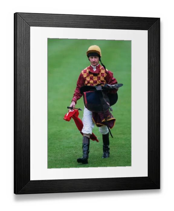 Framed Print : John Lowe Jockey 01 September 1994 Date: 01 September 1994 Framed Print : John Lowe Jockey 01 September 1994 Date: 01 September 1994