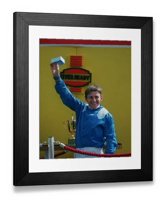 Framed Print : Willie Carson Receives Ever Framed Print : Willie Carson Receives Ever