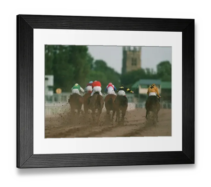 Framed Print : All Weather Racing Southwell Framed Print : All Weather Racing Southwell