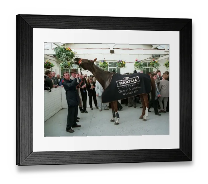 Framed Print : Royal Athlete Nibbles Aintree Framed Print : Royal Athlete Nibbles Aintree