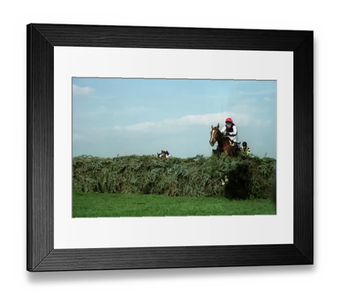 Framed Print : Royal Athlete Jumps Last Fence Framed Print : Royal Athlete Jumps Last Fence