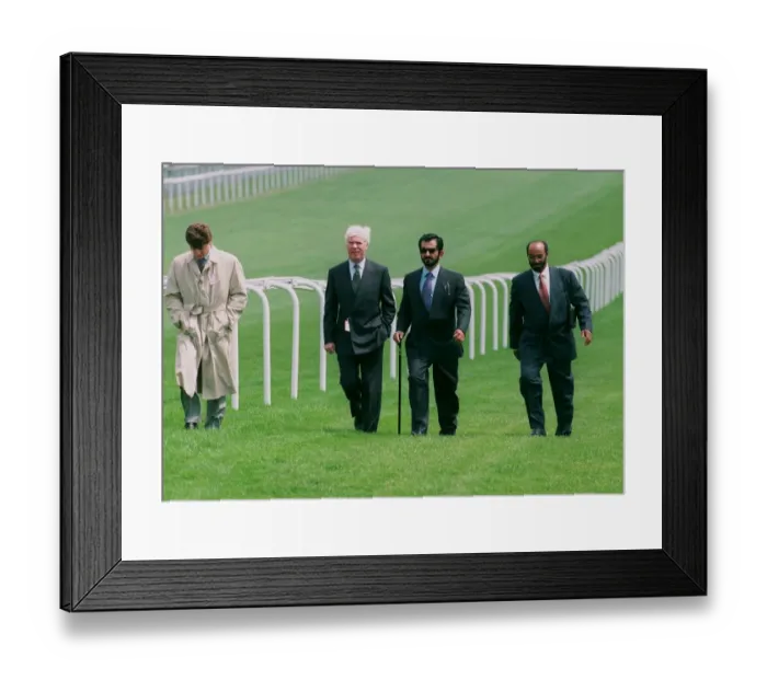 Framed Print : Sheikh Mohammed Walks Epsom Framed Print : Sheikh Mohammed Walks Epsom