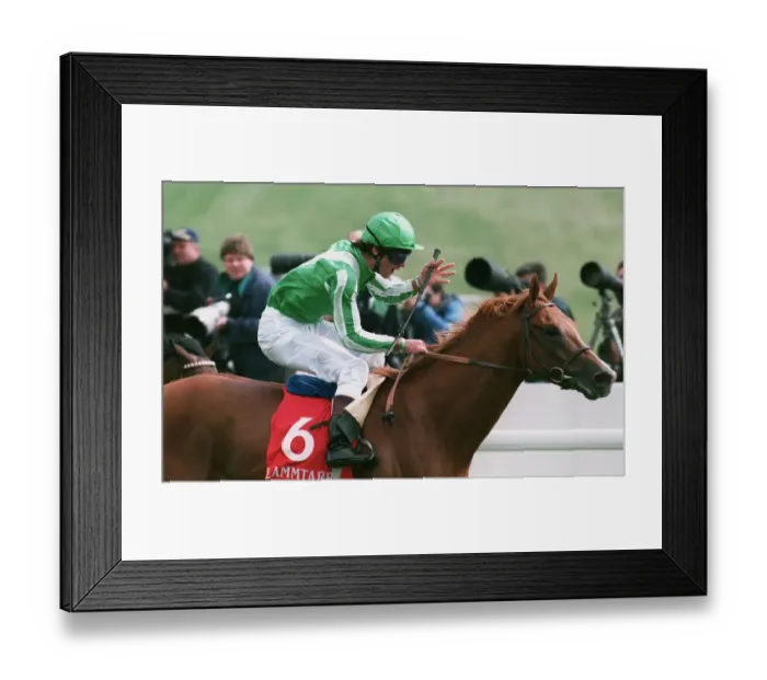 Framed Print : Walter Swinburn Wins His 3rd Framed Print : Walter Swinburn Wins His 3rd