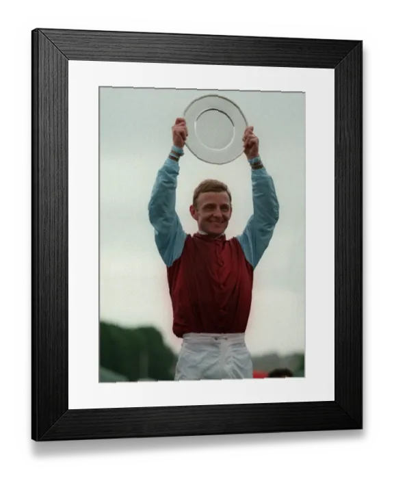 Framed Print : Kevin Darley With French Derby Framed Print : Kevin Darley With French Derby