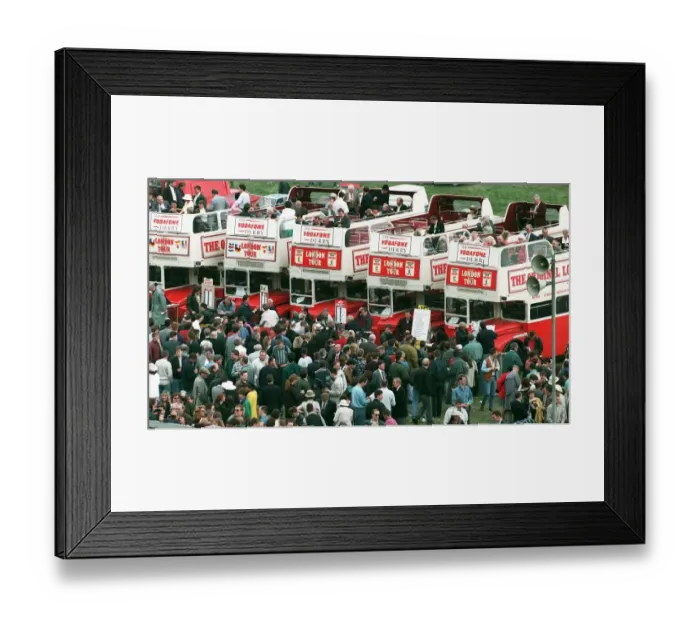Framed Print : Buses Derby Day 95 Framed Print : Buses Derby Day 95