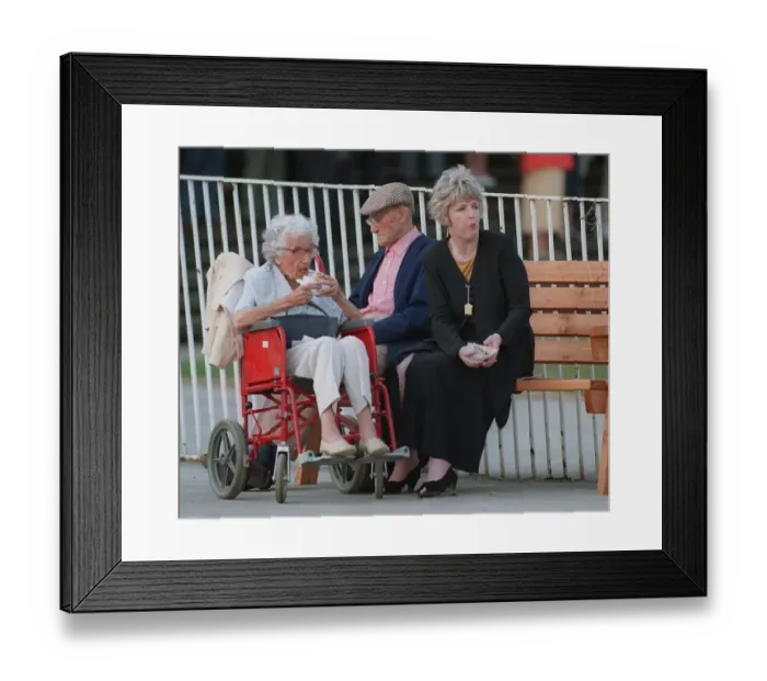 Framed Print : Racegoers Stratford Framed Print : Racegoers Stratford