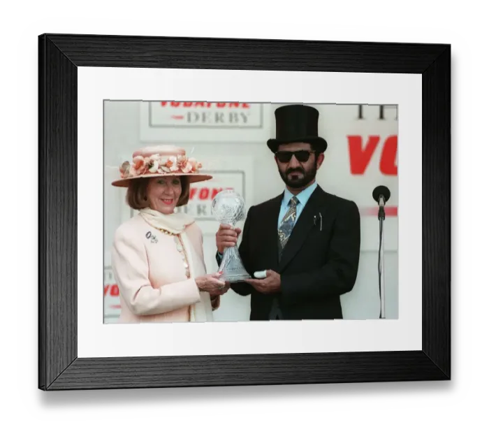 Framed Print : Sheikh Mohammed Presented With Framed Print : Sheikh Mohammed Presented With