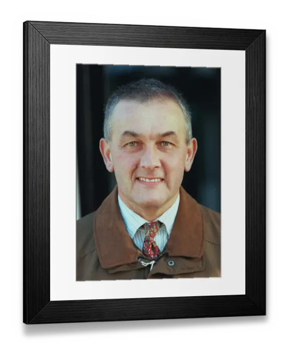 Framed Print : John Hogg Race Horse Owner 20 December 1995 Date: 20 December 1995