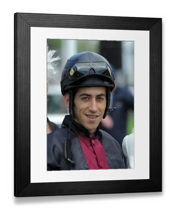 Framed Print : I Poullis Jockey Doncaster Raceday, Doncaster Racecourse Doncaster Racecourse