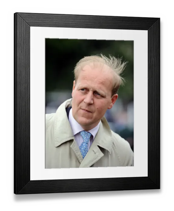 Framed Print : Ed Dunlop Race Horse Trainer Dante Festival, York Racecourse York Racecourse