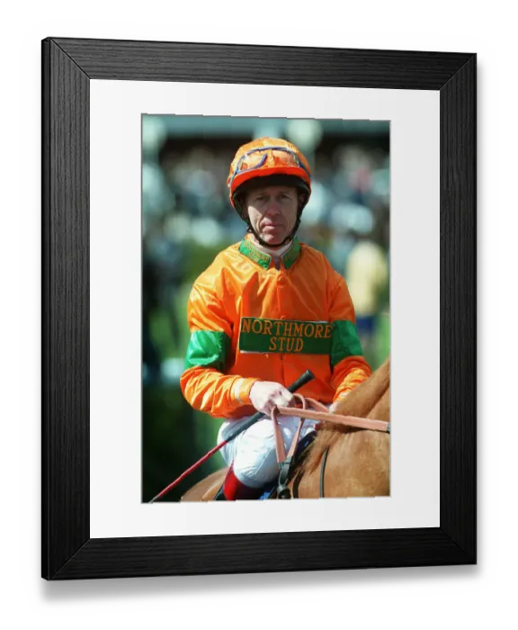 Framed Print : John Reid Jockey Newmarket Guineas Festival Newmarket