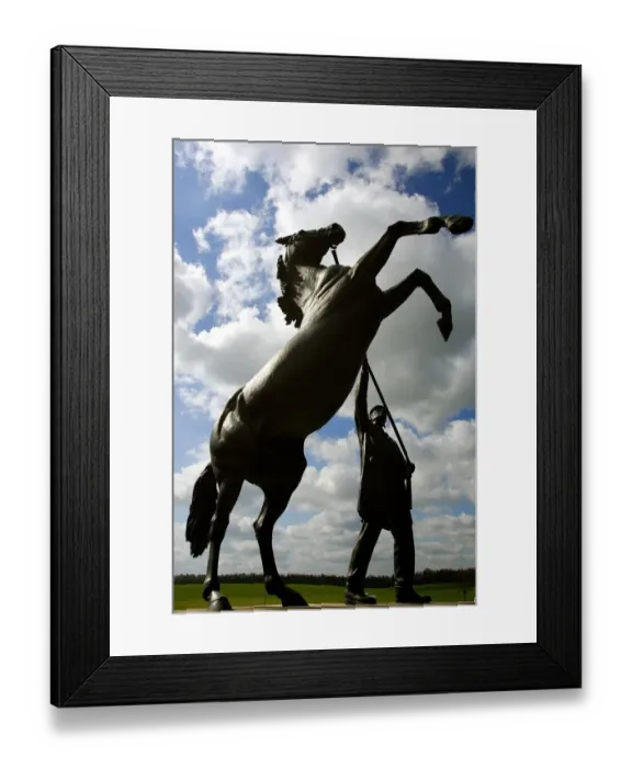 Framed Print : Newmarket Stallion Statue Framed Print : Newmarket Stallion Statue