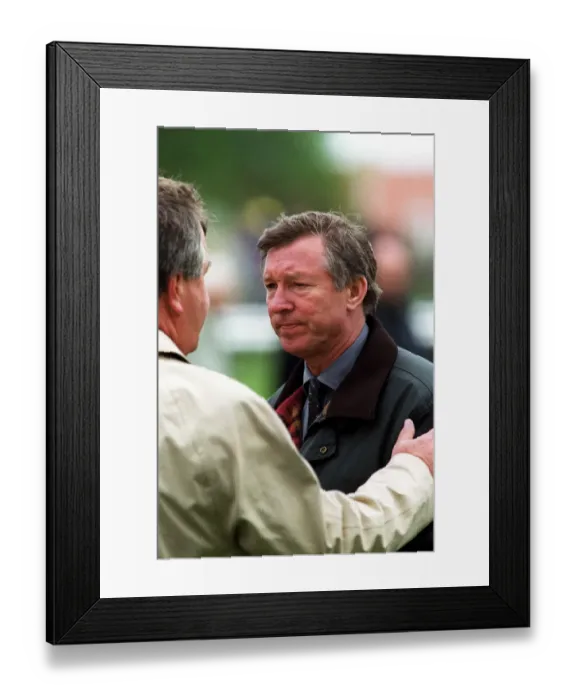 Framed Print : Alex Ferguson & Michael Stoute