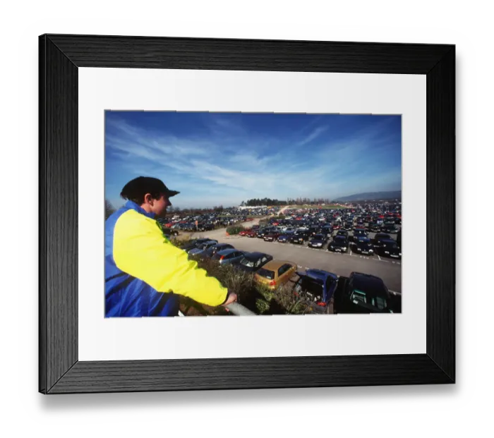 Framed Print : Car Park At Cheltenham Framed Print : Car Park At Cheltenham
