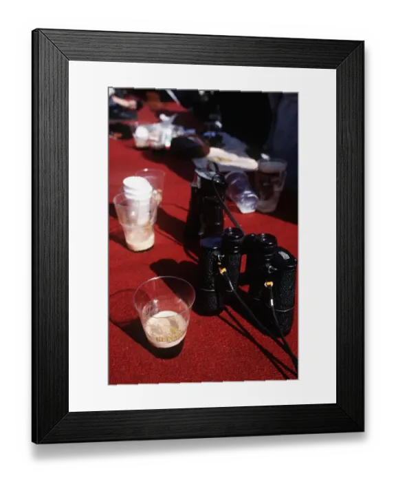 Framed Print : Binoculars & Pint Of Guinness Framed Print : Binoculars & Pint Of Guinness