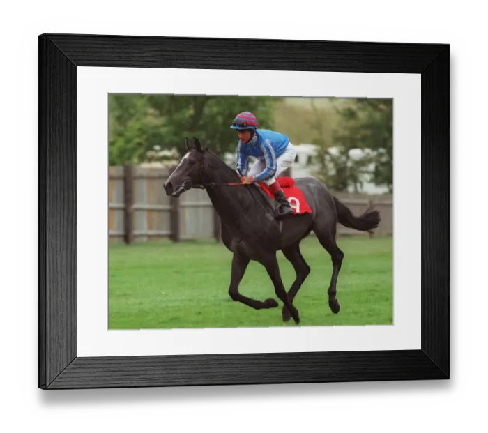 Framed Print : The Fly Ridden By Pat Eddery 18 September 1996 Date: 18 September 1996