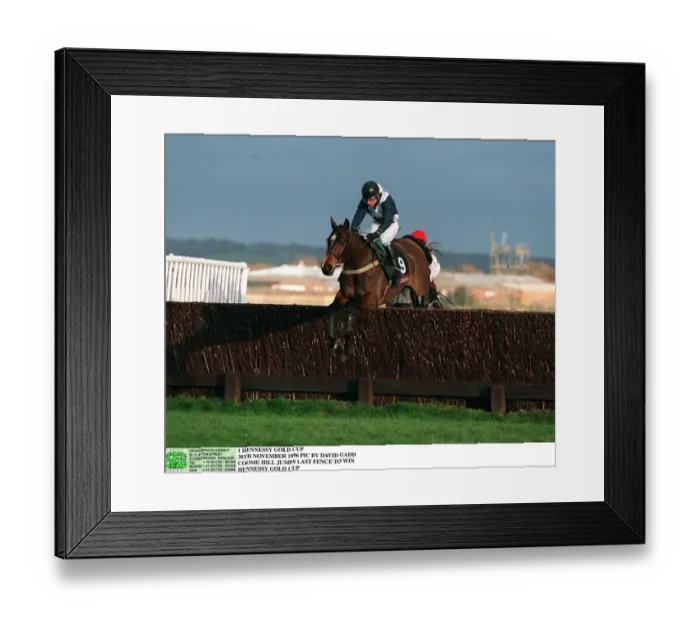 Framed Print : Coome Hill Wins Hennessy Gold Framed Print : Coome Hill Wins Hennessy Gold