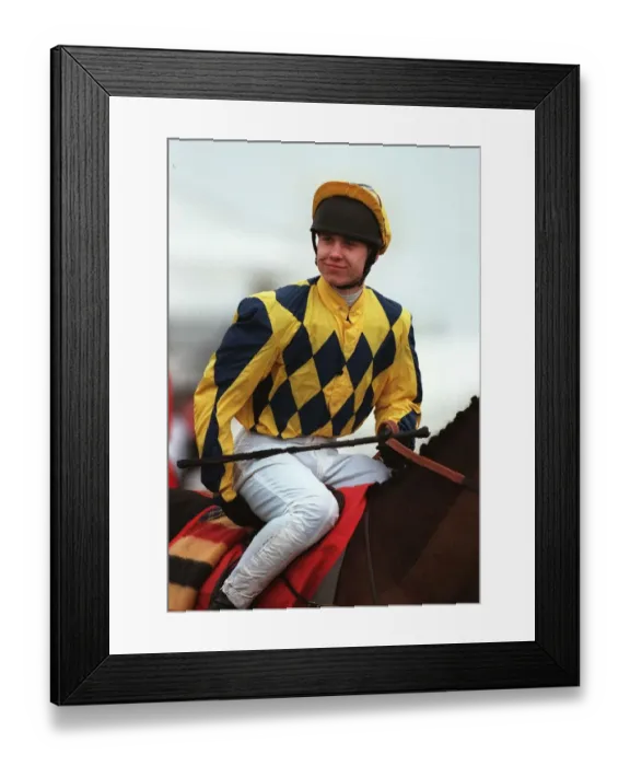 Framed Print : R Johnson Jockey 10 April 1996 Date: 10 April 1996 Framed Print : R Johnson Jockey 10 April 1996 Date: 10 April 1996