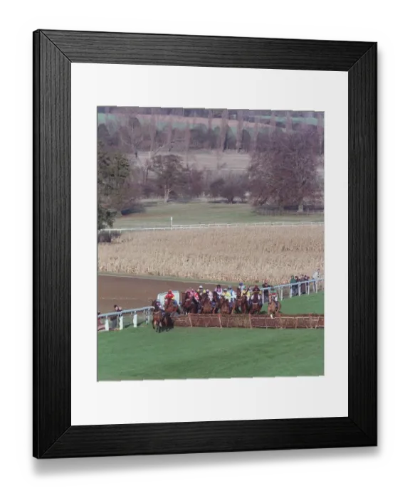 Framed Print : Racing At Towcester Framed Print : Racing At Towcester