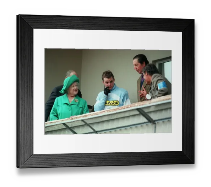 Framed Print : Rodney Farrant & Queen Mother Framed Print : Rodney Farrant & Queen Mother