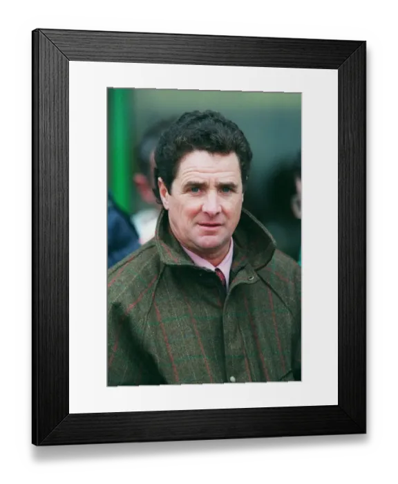 Framed Print : Rae Guest Race Horse Trainer 09 April 1997 Date: 09 April 1997