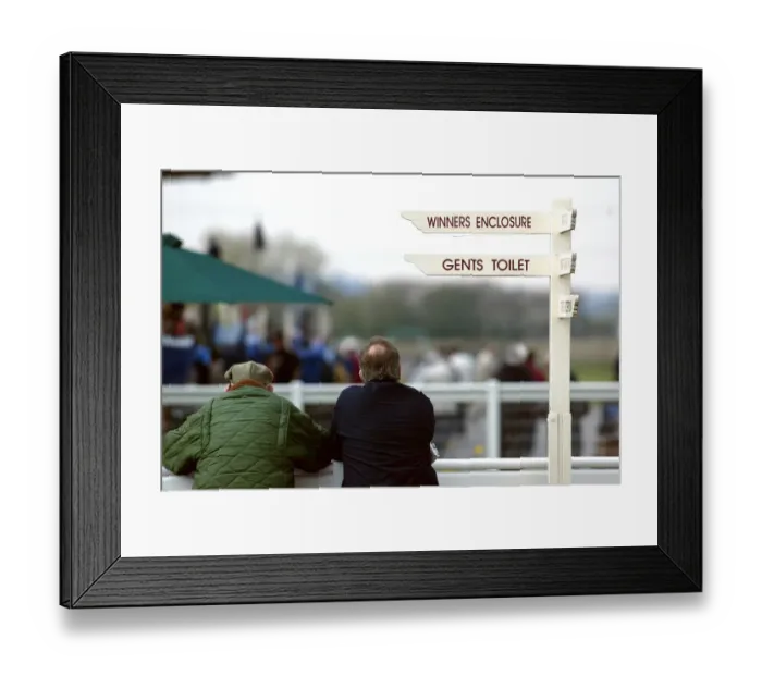 Framed Print : Sign Post Southwell Racecourse