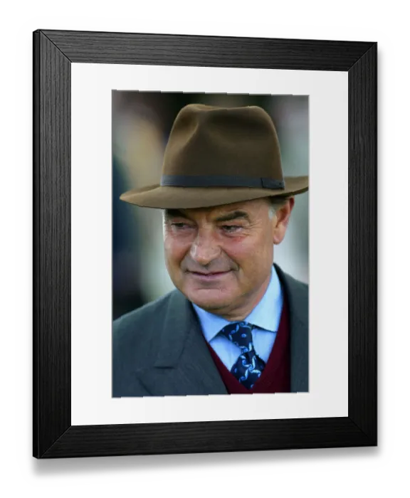 Framed Print : Paul Cole Race Horse Trainer York Racecourse York Racecourse, York 14 May 2002 Date