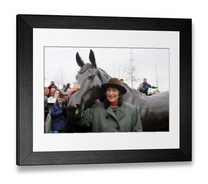 Framed Print : Henrietta Knight & Best Mate Statue