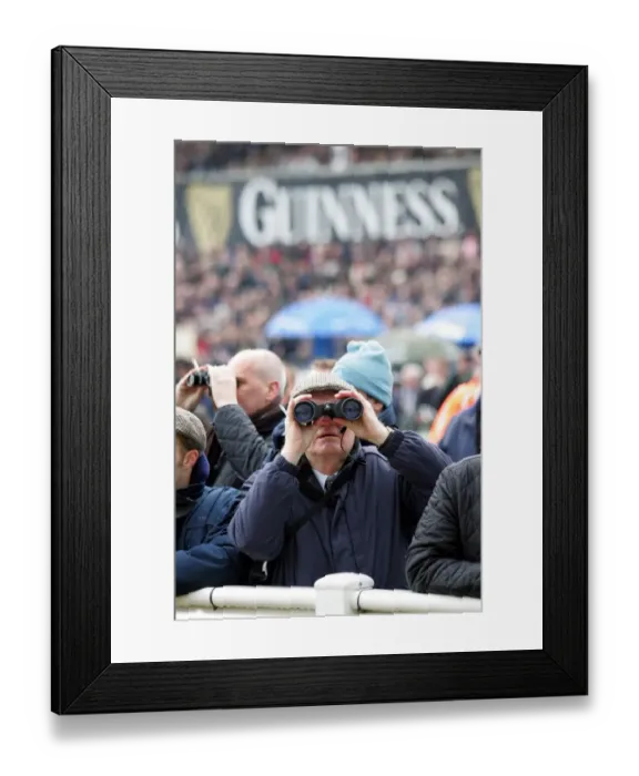Framed Print : Spectator At The Races