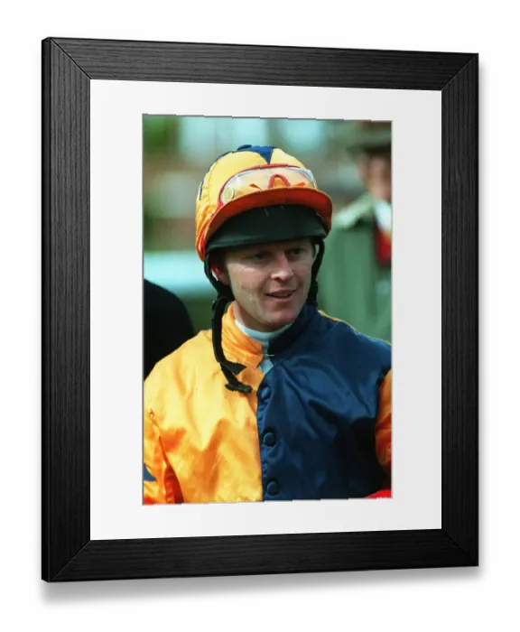 Framed Print : Gary Colt Jockey 17 April 1998 Date: 17 April 1998