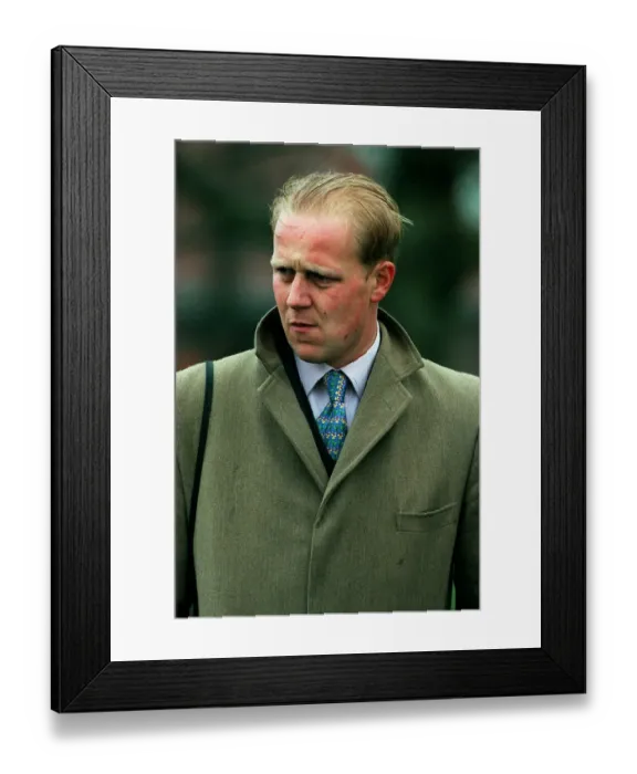 Framed Print : Ed Dunlop Race Horse Trainer 05 May 1998 Date: 05 May 1998 Framed Print : Ed Dunlop Race Horse Trainer 05 May 1998 Date: 05 May 1998