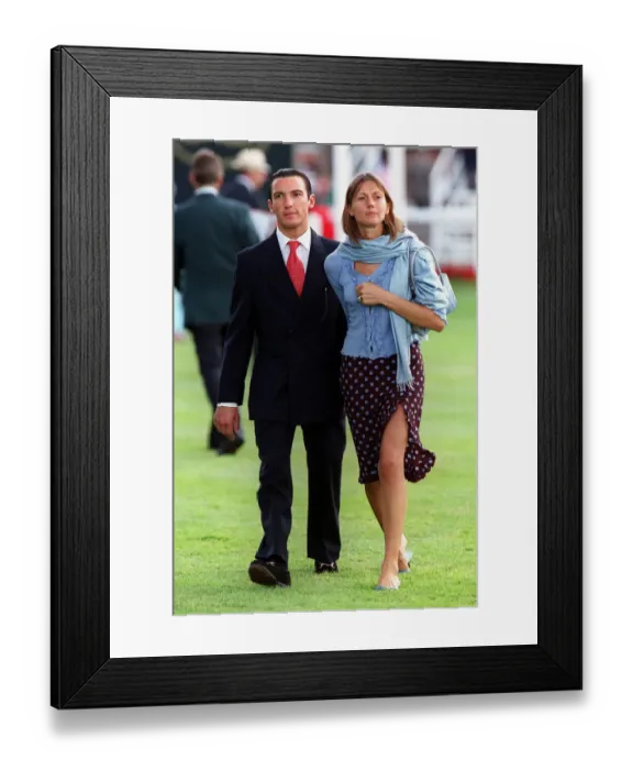 Framed Print : Frankie Dettori & Wife Framed Print : Frankie Dettori & Wife