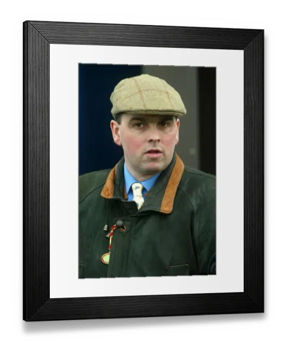 Framed Print : Alan King Race Horse Trainer Cheltenham Festival 2003 Cheltenham Racecourse Framed Print : Alan King Race Horse Trainer Cheltenham Festival 2003 Cheltenham Racecourse