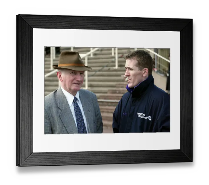 Framed Print : Martin Pipe & Tony Mccoy Framed Print : Martin Pipe & Tony Mccoy
