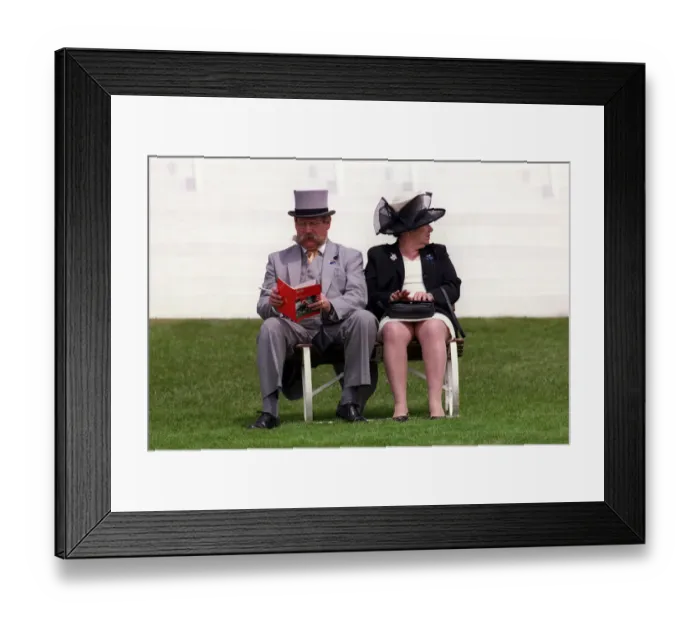 Framed Print : Race Goers At Epsom Derby Framed Print : Race Goers At Epsom Derby