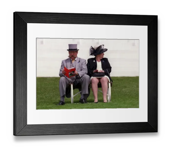Framed Print : Race Goers At Epsom Derby Framed Print : Race Goers At Epsom Derby