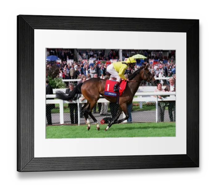 Framed Print : Ameerat Ridden By L.Dettori Doncaster Races 09 September 2000 Date: 09 September 2000 Framed Print : Ameerat Ridden By L.Dettori Doncaster Races 09 September 2000 Date: 09 September 2000