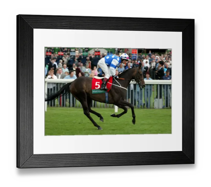 Framed Print : Darasim Ridden By K.Darley York Racecourse York Racecourse, York 20 August 2002 Date
