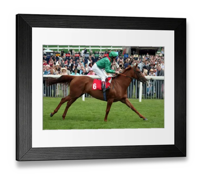 Framed Print : Dawana Ridden By L.Dettori York Races York Racecourse, York 22 August 2002 Date Framed Print : Dawana Ridden By L.Dettori York Races York Racecourse, York 22 August 2002 Date